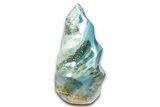 Colorful Polished Jasper/Agate Flame - Madagascar #383885-1